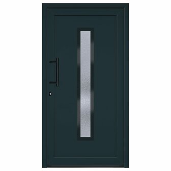 Voordeur 108x200 cm PVC antracietkleurig 3