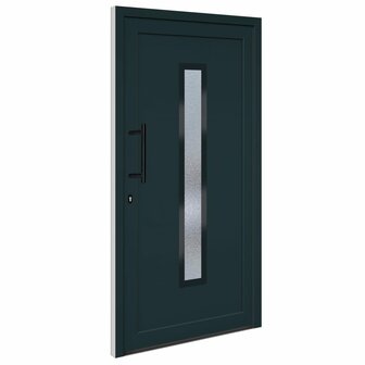 Voordeur 108x208 cm PVC antracietkleurig 2