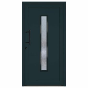 Voordeur 108x208 cm PVC antracietkleurig 3