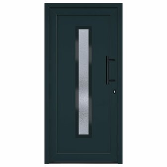 Voordeur 98x200 cm PVC antracietkleurig 3