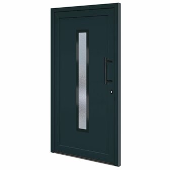 Voordeur 108x200 cm PVC antracietkleurig 2