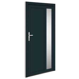 Voordeur 108x208 cm PVC antracietkleurig 2