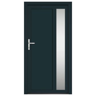 Voordeur 108x208 cm PVC antracietkleurig 3