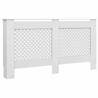 Radiatorombouw 152x19x81,5 cm MDF wit 2