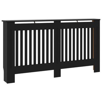 Radiatorombouw 152x19x81,5 cm MDF zwart 2