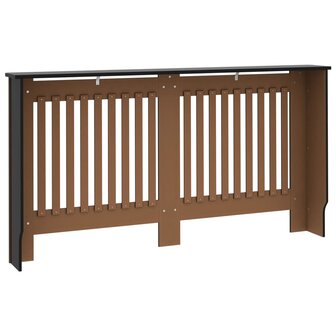 Radiatorombouw 152x19x81,5 cm MDF zwart 5