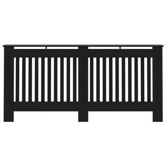 Radiatorombouw 172x19x81,5 cm MDF zwart 3
