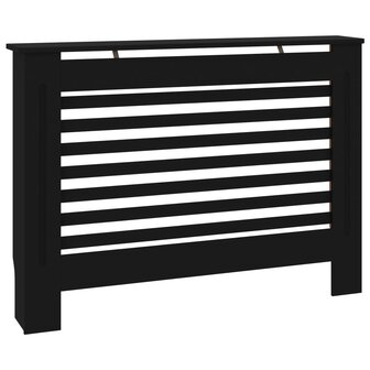 Radiatorombouw 112x19x81,5 cm MDF zwart 2