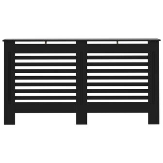 Radiatorombouw 152x19x81,5 cm MDF zwart 3