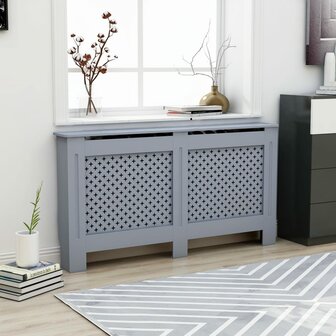 Radiatorombouw 152x19x81,5 cm MDF antraciet 1