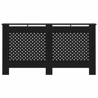 Radiatorombouw 152x19x81,5 cm MDF zwart 3