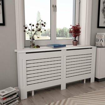 Radiatorombouwen 2 st 172x19x81,5 cm MDF wit 1