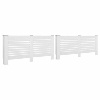 Radiatorombouwen 2 st 172x19x81,5 cm MDF wit 2