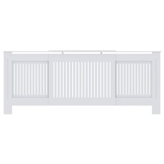 Radiatorombouw 205 cm MDF wit 3