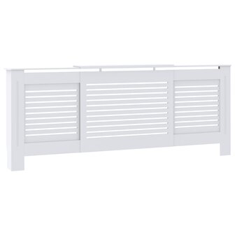 Radiatorombouw 205 cm MDF wit 2
