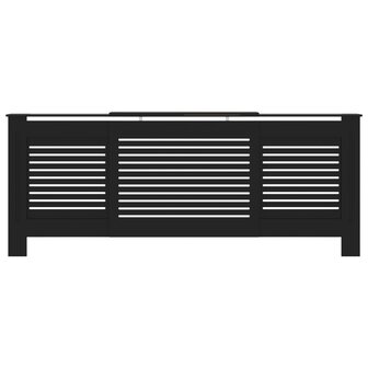 Radiatorombouw 205 cm MDF zwart 3