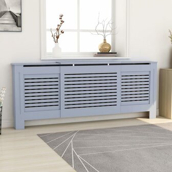 Radiatorombouw 205 cm MDF grijs 1