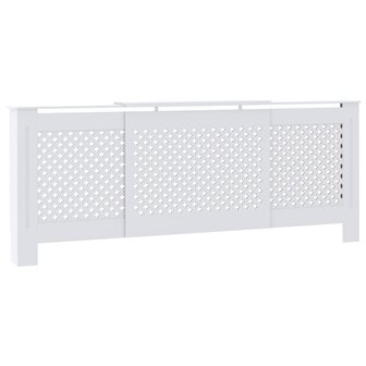 Radiatorombouw 205 cm MDF wit 2