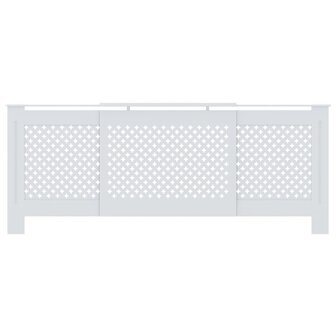 Radiatorombouw 205 cm MDF wit 3