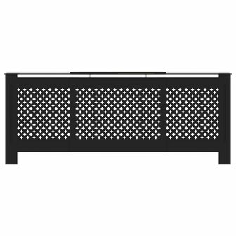 Radiatorombouw 205 cm MDF zwart 3