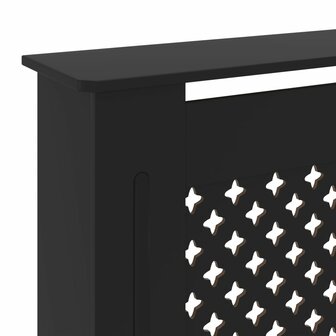 Radiatorombouw 205 cm MDF zwart 6