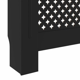 Radiatorombouw 205 cm MDF zwart 7