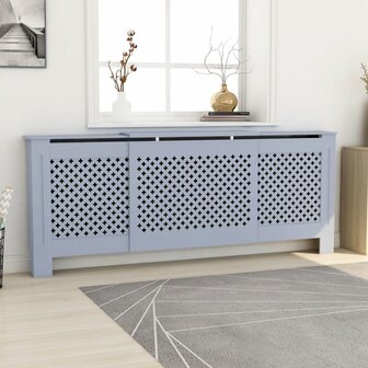 Radiatorombouw 205 cm MDF grijs 1