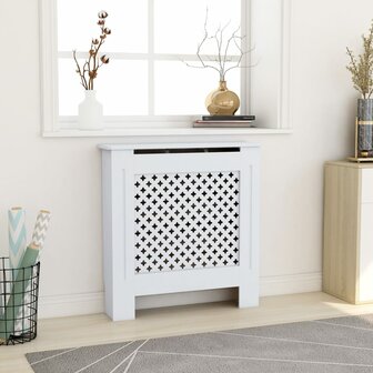 Radiatorombouw 78 cm MDF wit 1