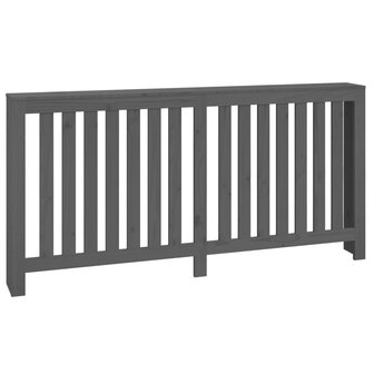 Radiatorombouw 169x19x84 cm massief grenenhout grijs 2