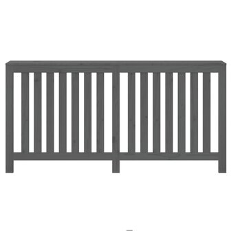 Radiatorombouw 169x19x84 cm massief grenenhout grijs 5
