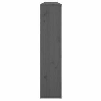 Radiatorombouw 169x19x84 cm massief grenenhout grijs 6