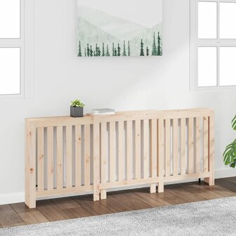 Radiatorombouw 210x21x85 cm massief grenenhout 1