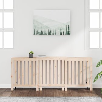 Radiatorombouw 210x21x85 cm massief grenenhout 3