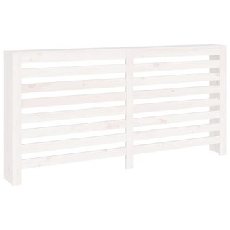 Radiatorombouw 169x19x84 cm massief grenenhout wit 2