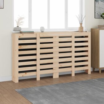 Radiatorombouw 210x21x85 cm massief grenenhout 1
