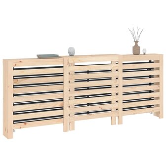 Radiatorombouw 210x21x85 cm massief grenenhout 4