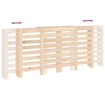 Radiatorombouw 210x21x85 cm massief grenenhout 8