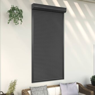 Rolluik 110x220 cm aluminium antracietkleurig 1
