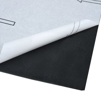 Vloerplanken zelfklevend 5,11 m&sup2; PVC zwart marmer 5
