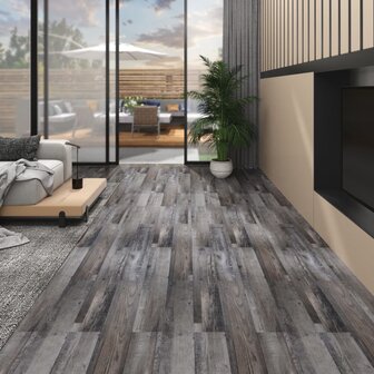 Vloerplanken zelfklevend 5,02 m&sup2; 2 mm PVC industrieel houtkleur 1