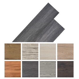 Vloerplanken zelfklevend 5,02 m&sup2; 2 mm PVC zwart en wit 8
