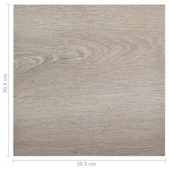 Vloerplanken zelfklevend 55 st 5,11 m&sup2; PVC taupe 11