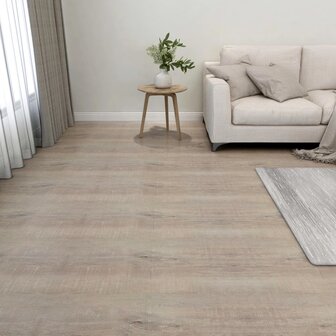 Vloerplanken zelfklevend 55 st 5,11 m&sup2; PVC taupe 1