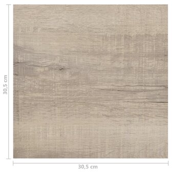 Vloerplanken zelfklevend 55 st 5,11 m&sup2; PVC taupe 11