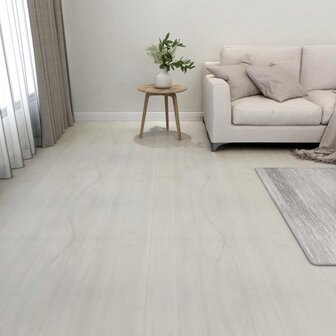 Vloerplanken zelfklevend 55 st 5,11 m&sup2; PVC cr&egrave;me 1