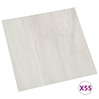 Vloerplanken zelfklevend 55 st 5,11 m&sup2; PVC cr&egrave;me 2