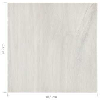 Vloerplanken zelfklevend 55 st 5,11 m&sup2; PVC cr&egrave;me 11