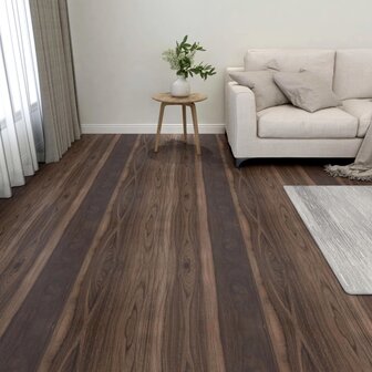 Vloerplanken zelfklevend 55 st 5,11 m&sup2; PVC donkerbruin 1