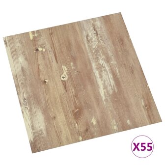 Vloerplanken zelfklevend 55 st 5,11 m&sup2; PVC bruin 2