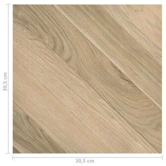 Vloerplanken zelfklevend 55 st 5,11 m&sup2; PVC gestreept bruin 11